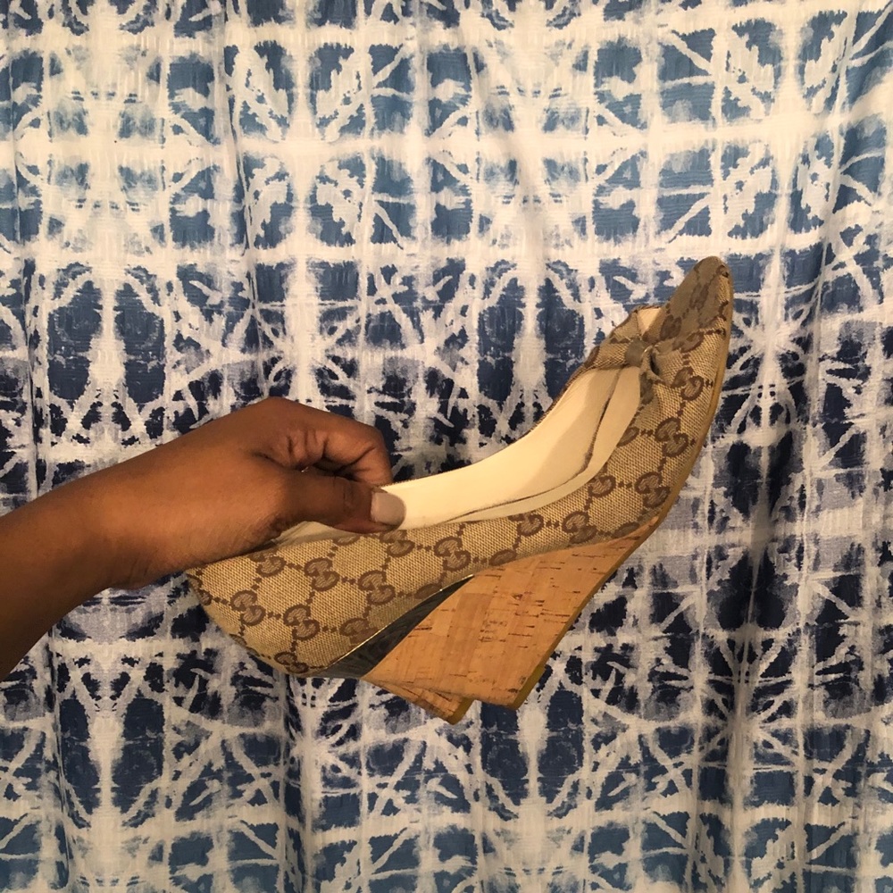 Gucci wedge heels